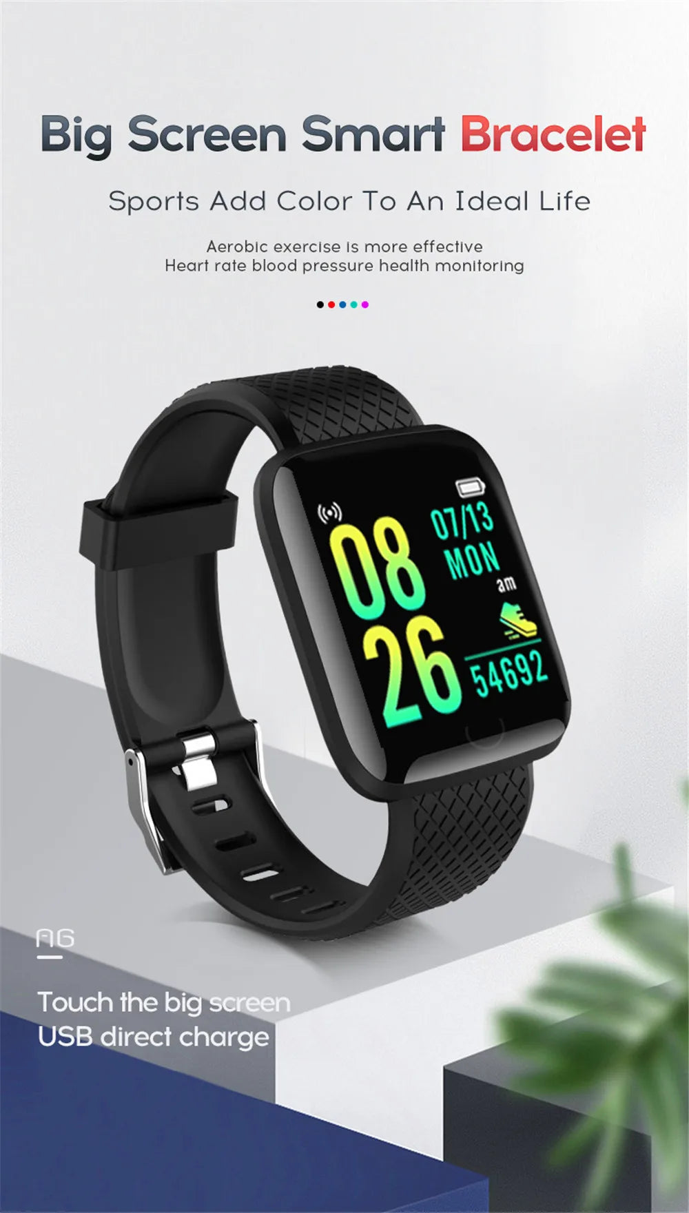 Smartklocka med LED-display – CHAOGENB