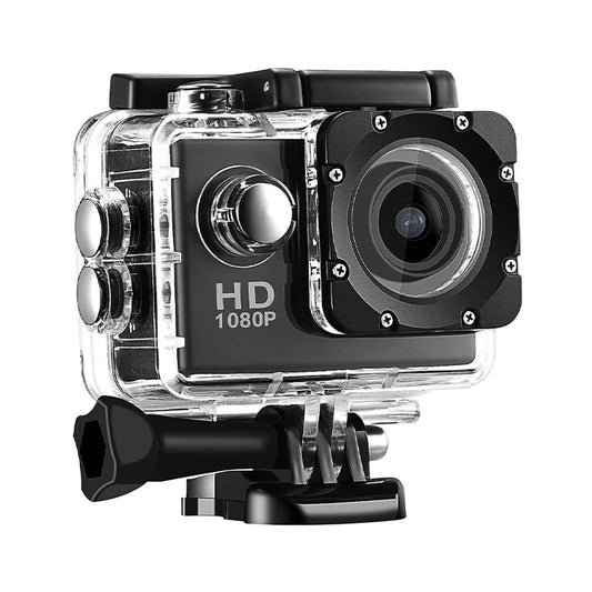 4K Ultra HD Action-kamera med vattentätt fodral för undervattensinspelning