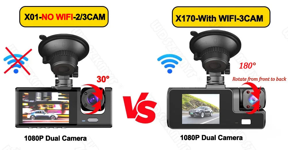 Dash Cam 1080P Front Rear View