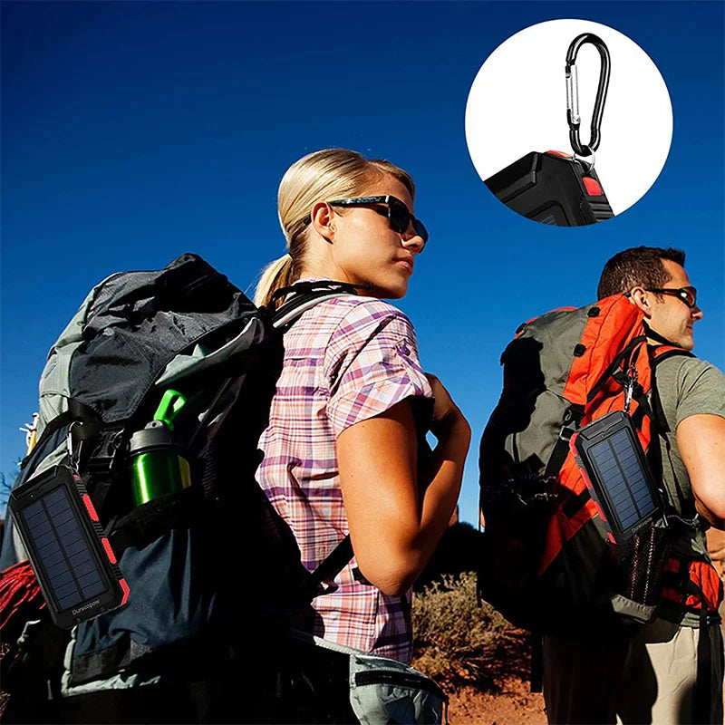 Snabbladdande Power bank med solceller 20 000 mAh