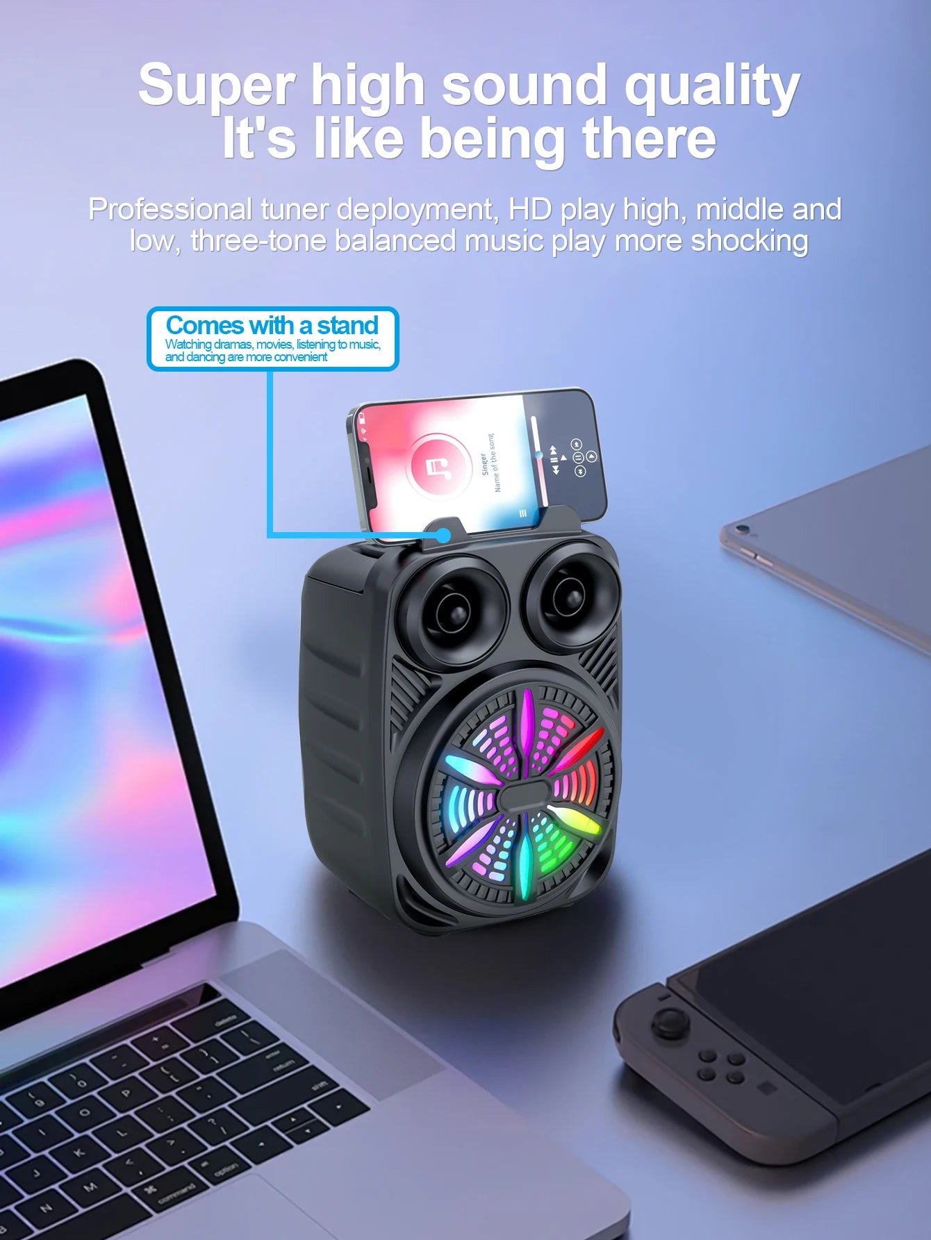 Kraftfull bluetooth-högtalare