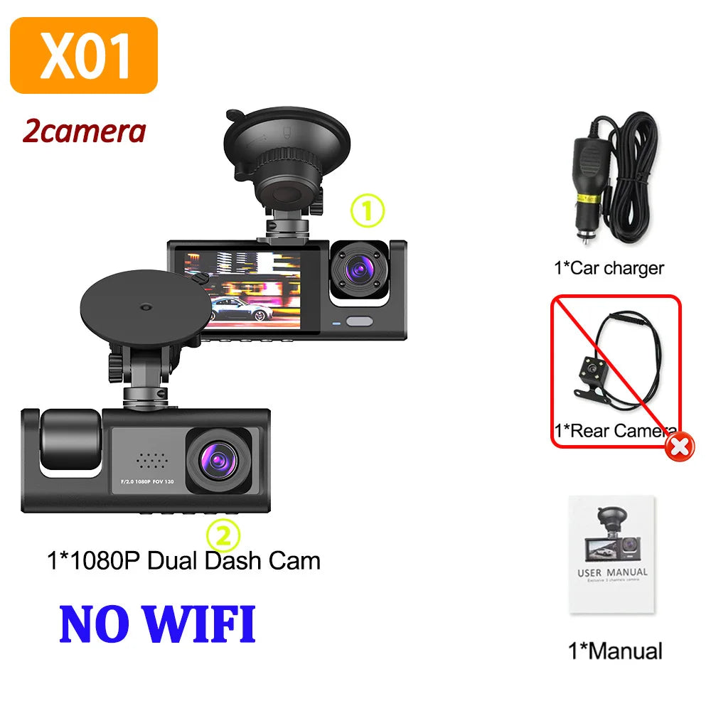 Dash Cam 1080P Front Rear View