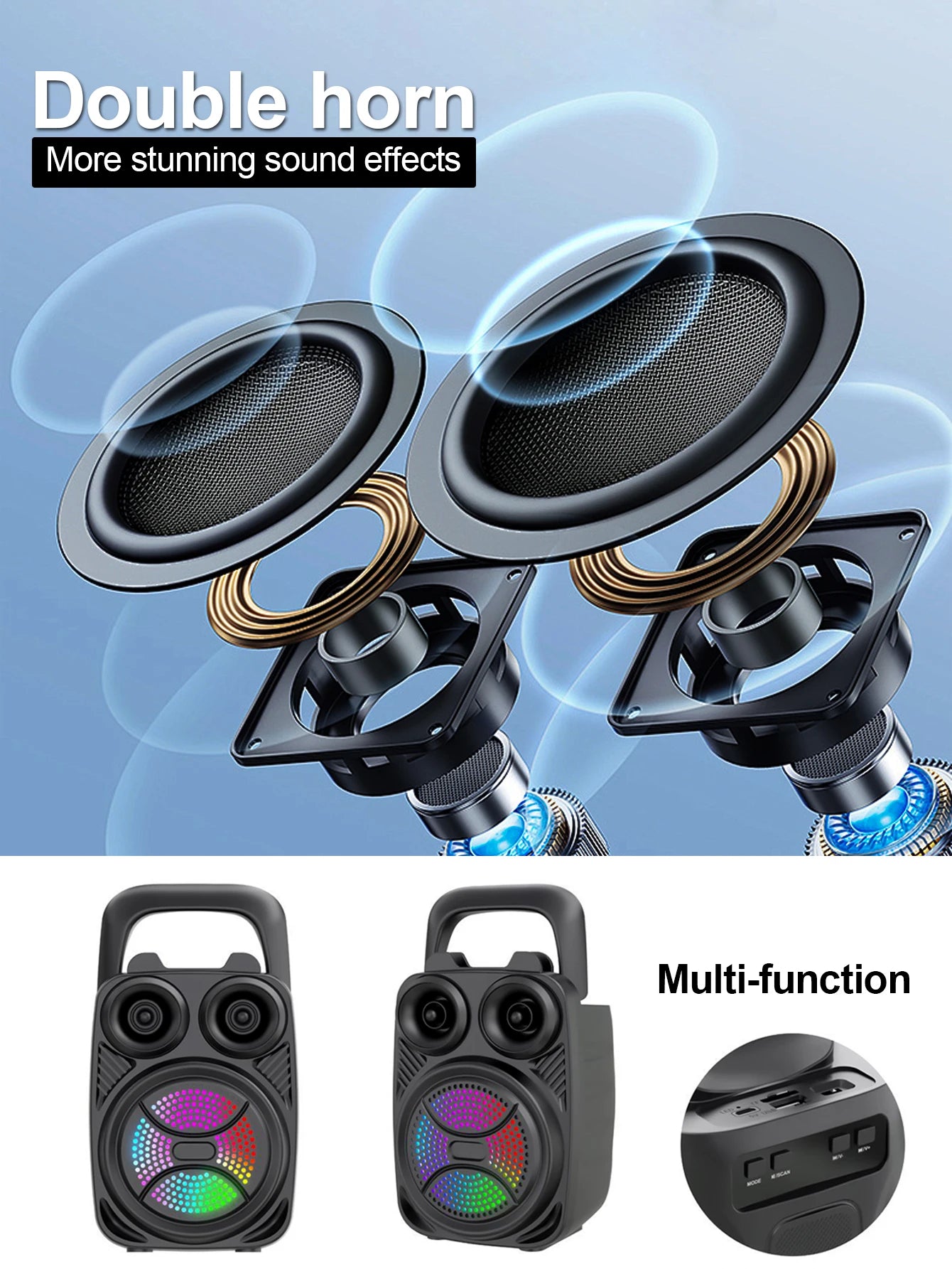 Kraftfull bluetooth-högtalare