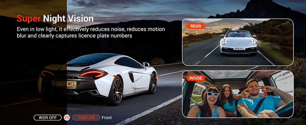 Dash Cam 1080P Front Rear View