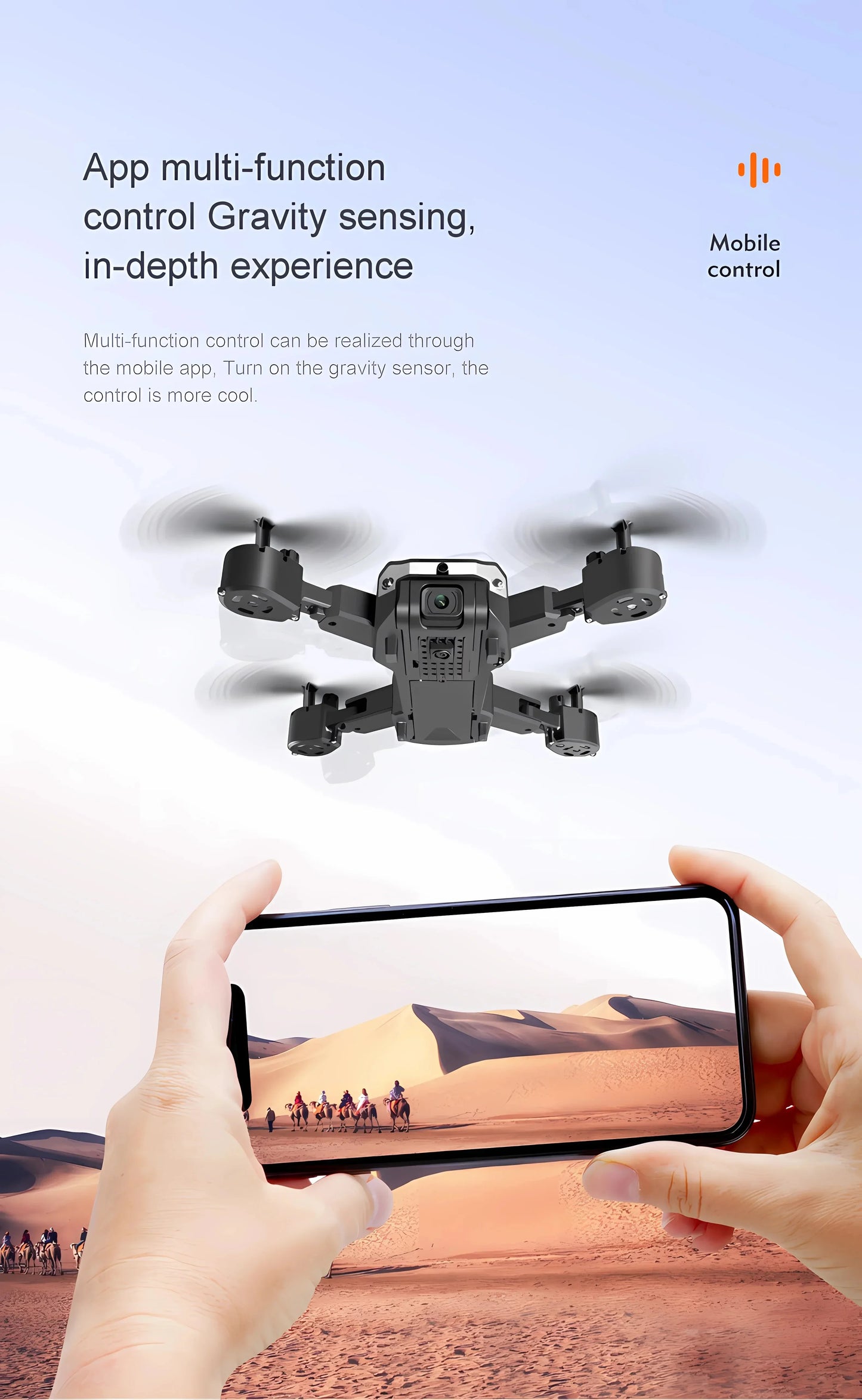 G6 Pro GPS-drönare med HD-kamera – Hopfällbar, WiFi, FPV & Hinderundvikning