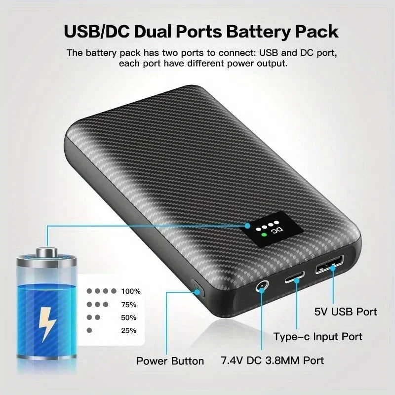 Power Bank för elektriskt uppvärmda kläder