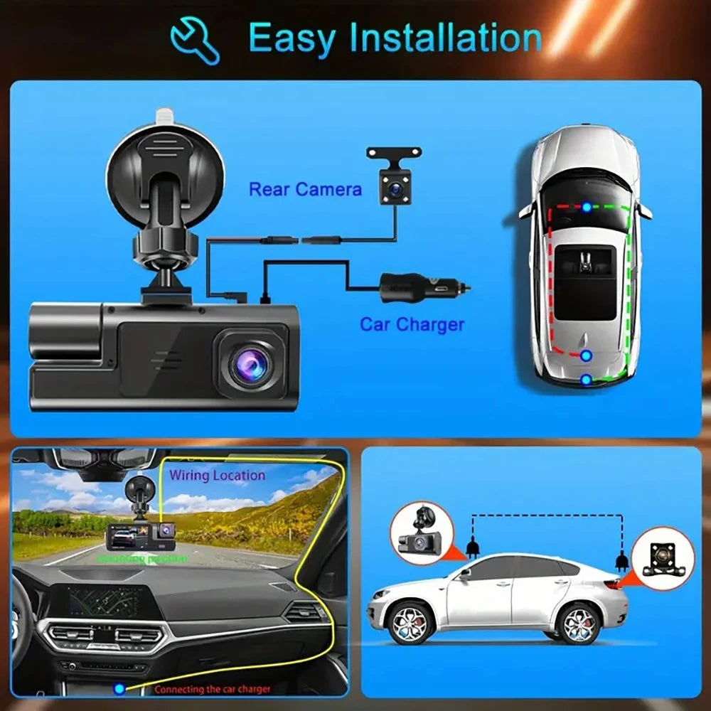 Dash Cam 1080P Front Rear View