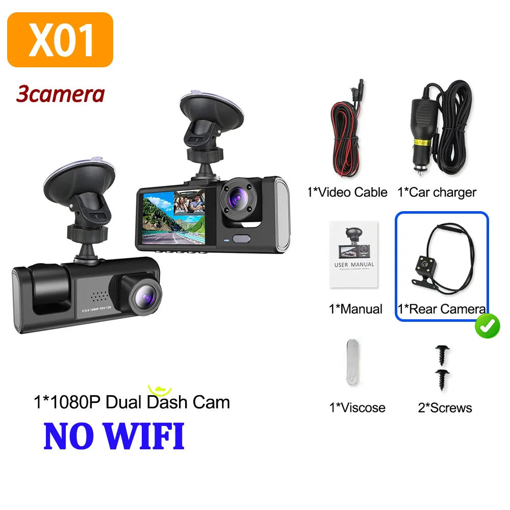 Dash Cam 1080P Front Rear View