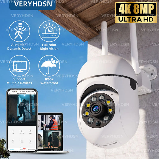 Övervakningskamera Ultra HD utomhus