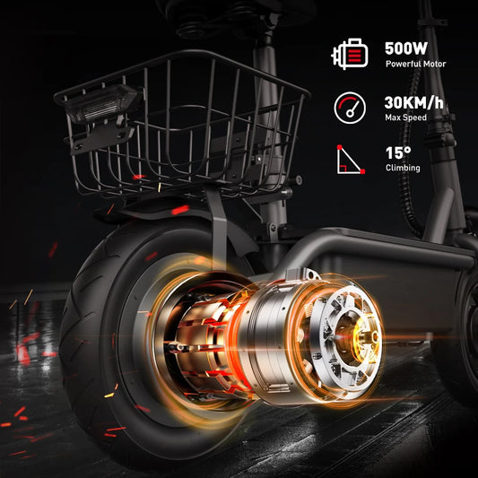 Smidig Elektrisk Scooter med Korg